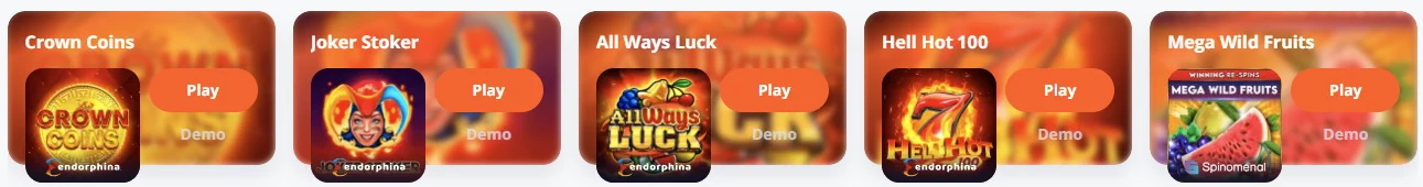 Vulkan Casino NAJLEPSZE GRY